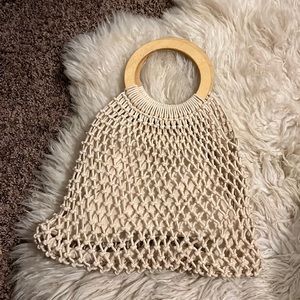 Nordstrom macrame handbag tote